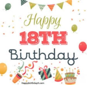 How to wish Happy Birthday 18 to someone