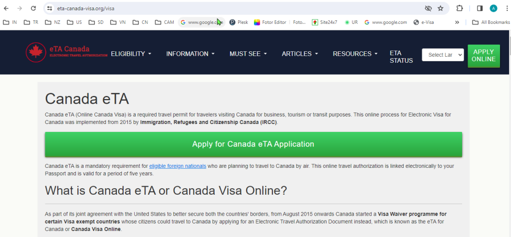 FOR FRENCH CITIZENS - CANADA Rapid and Fast Canadian Electronic Visa Online - Demande de visa canadien en ligne