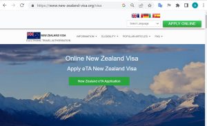 FOR DUTCH AND EUROPEAN CITIZENS – NEW ZEALAND Government of New Zealand Electronic Travel Authority NZeTA – Official NZ Visa Online – Nieuw-Zeeland Electronic Travel Authority, officiële online visumaanvraag voor Nieuw-Zeeland Regering van Nieuw-Zeeland