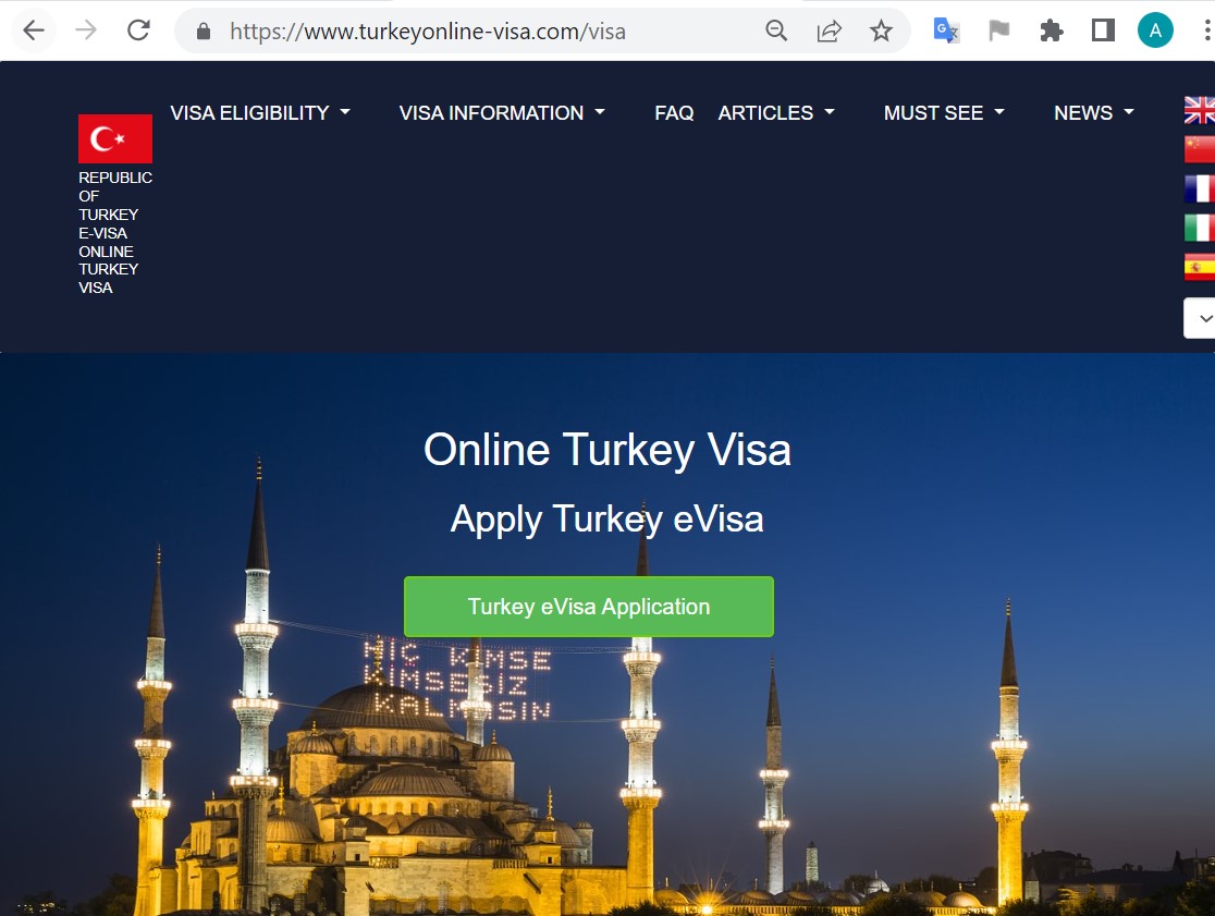 FOR HAWAII AND USA CITIZENS - TURKEY Turkish Electronic Visa System Online - Government of Turkey eVisa - ʻO ke aupuni Turkish Electronic Visa Online, kahi hana wikiwiki a wikiwiki hoʻi